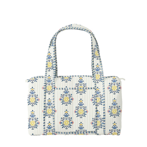 Hoa Boho Weekender Túi Bán buôn đầy màu sắc chắp vá mua sắm túi thêu bông chần Túi - Product Image 3