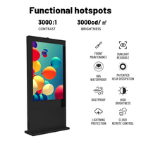 Écran d'affichage publicitaire LED vertical extérieur étanche IP65 de 55 pouces sans fonction tactile pour usage commercial dans les centres commerciaux et les rues