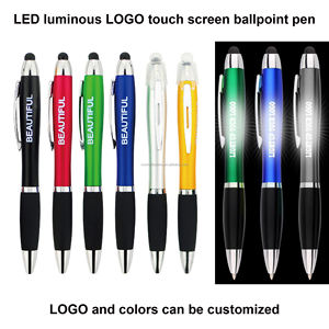 Penne promozionali personalizzate personalizzate con marchio aziendale stampate con nome logo glow promozionale penne regali di novità per affari - Product Image 6