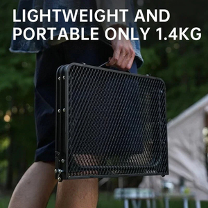 Mesa plegable portátil de malla de hierro para uso en exteriores y Playa Aleación de aluminio de altura ajustable para el hogar Puesto Camping - Product Image 2