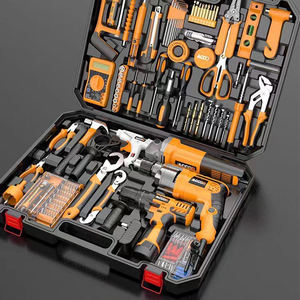 Perceuse électrique personnalisable OEM avec boîte à outils portable et jeu de vis en acier au carbone, alimentée par batterie au lithium, étui rigide inclus - Product Image 2