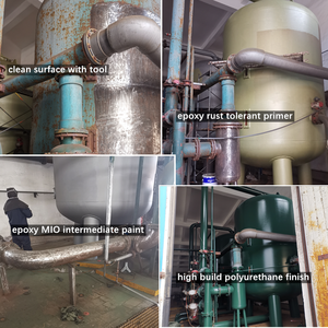 Pintura de imprimación antioxidante de superficie epoxi de alta construcción, pintura para mantenimiento y renovación de acero - Product Image 4