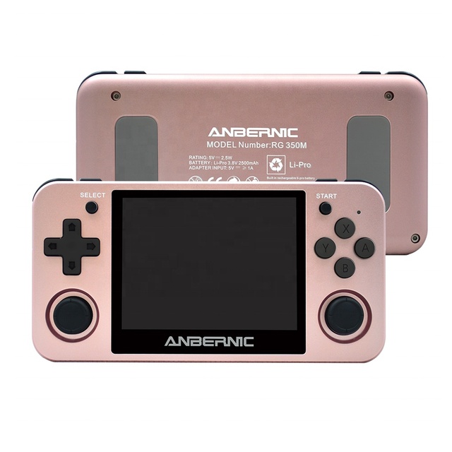 China Cheap Anbernic RG350M 3.5 Inch USB Retro Gaming Console Handheld Game Player 20 Emulators 64bit 64GB BT Game Console