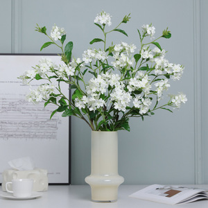 Arrangement floral artificiel Ruilisi en plumbago bleu, fleur en soie pour décoration intérieure et extérieure, mariage - Product Image 2