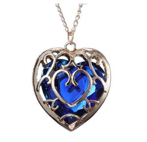 Portachiavi ZRM Vintage in Lega di Zinco, Gioielli alla Moda, Ciondolo Cuore Blu e Rosso Ispirato a The Legend <span class=keywords><strong>of</strong></span> Zelda, per Coppie, Donne e Uomini - Product Image 4