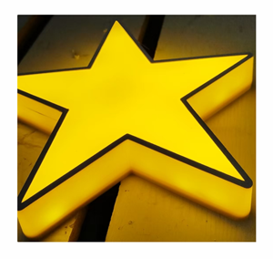 Cà phê cửa hàng thanh thương hiệu tùy chỉnh kim loại Acrylic sáng signage 3D <span class=keywords><strong>LED</strong></span> nhựa sáng nhân vật <span class=keywords><strong>frontlit</strong></span> ánh sáng thư ký - Product Image 2