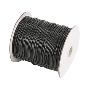 Cordoncino in <span class=keywords><strong>Cotone</strong></span> Cerato Flessibile e Resistente, Filo Rotondo in Pelle Cerata, Filo di <span class=keywords><strong>Cotone</strong></span> per Creazione di Gioielli Fai-da-Te - Product Image 1