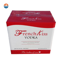Pour Alibaba vérifié la boîte en carton ondulé recyclable de taille personnalisée du fournisseur pour l'expédition papier carton gaufrage affichage Sush