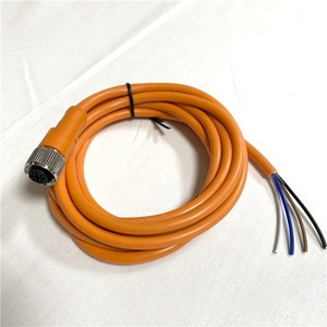 Câble de capteur extérieur M12 4 broches en laiton étanche IP67/IP68 <span class=keywords><strong>orange</strong></span> 2 mètres, mâ<span class=keywords><strong>le</strong></span>/femelle, certifié CE/ROHS, <span class=keywords><strong>prix</strong></span> de gros - Product Image 3