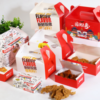 Boîte d'Emballage Alimentaire Personnalisée pour Frites, Fast-Food, à Emporter, Jetable, pour Burger, Poulet Frit, Contenant en Papier