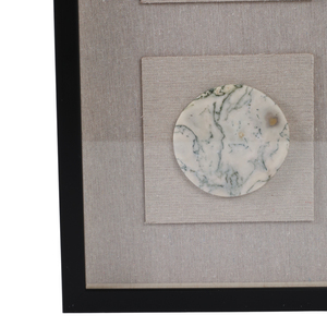 Arte Murale Moderna in Pietra Naturale con Accenti Rotondi Texturizzati per Decorazione Soggiorno - Product Image 4