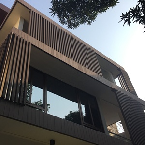 Tùy chỉnh WPC Acoustic tường Bảng điều khiển nội thất/ngoại thất trang trí tường Ốp gỗ + HDPE + Phụ gia Hội Đồng Quản trị thể loại - Product Image 4