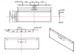 จอแสดงผลแบบแท่งยืดขนาด 28.8 นิ้ว ความละเอียด 1920x540 พิกเซล หน้าจอ IPS ความสว่างสูง 700nits แบบ LVDS TFT LCD สำหรับการโฆษณาและใช้งานกลางแจ้ง - Product Image 2