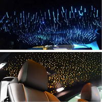 Kit de 1000 étoiles LED RGBW en aluminium 32W pour toit de voiture, avec fibre optique 3M de 0,75 mm, contrôle par télécommande et application