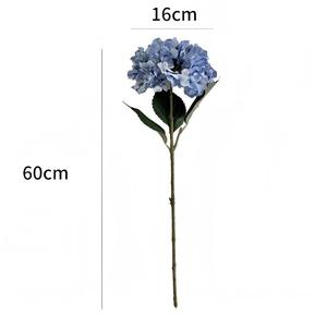 Hoa giả cẩm tú cầu trắng tím lớn, chất liệu lụa, thân dài, trang trí nhà cửa sang trọng, dùng được trong nhà và ngoài trời - Product Image 5