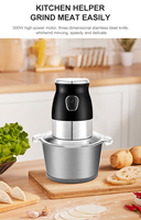 Robot culinaire électrique multifonctionnel 500W à vitesse variable pour bébés, hachoir à viande et légumes, idéal pour la cuisine - Offre Spéciale