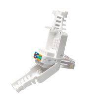 Ethernet RJ 45 Cat 6 Keystone Jack 8P8C Connecteur Cat5e Cat6 UTP RJ45 sans outil Prise modulaire sans outil