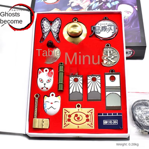 Porte-clés <span class=keywords><strong>mini</strong></span> <span class=keywords><strong>katana</strong></span> en alliage <span class=keywords><strong>Demon</strong></span> <span class=keywords><strong>Slayer</strong></span> - Cadeau léger pour Noël, Nouvel An, Halloween et décorations d'anniversaire - Product Image 6