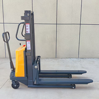 Chariot élévateur semi-électrique autoportant 3m pour fourgonnette, transpalette portable à levage automatique
