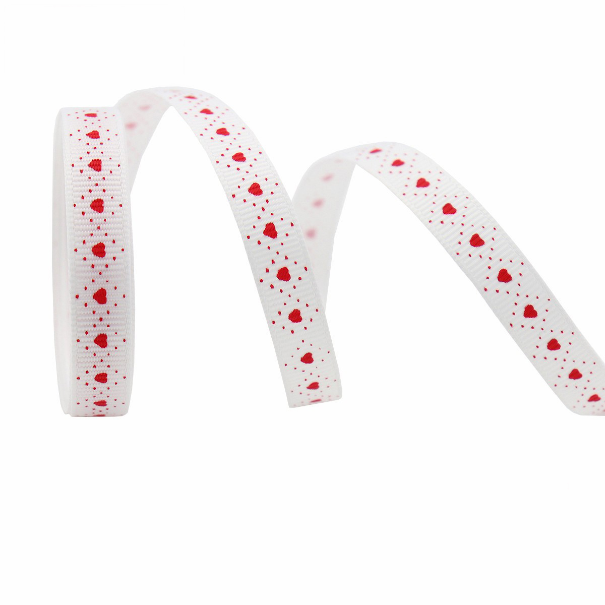 Mini cœurs et points rouges blancs-1 cm * 10 mètres
