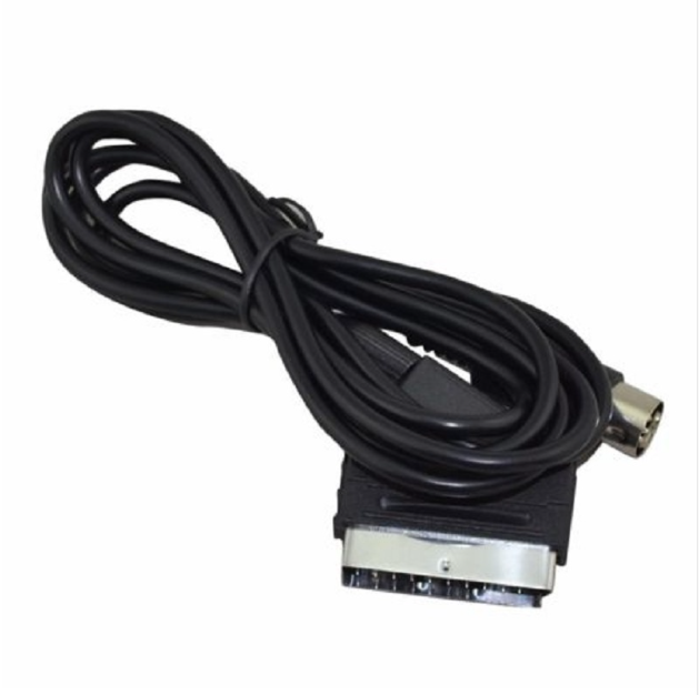 1.8M V-pin Scart Cable for Sega Megadrive MD 1 Genesis 1 Master System RGB AV Scart Cable Cables
