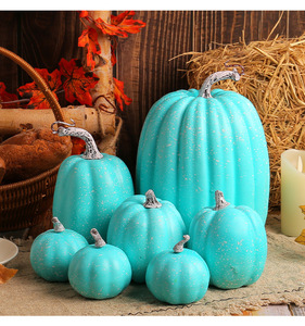 Pequeñas Calabazas de Espuma Realistas para Decoración del Hogar, Halloween, Acción de Gracias, Bodas, Mesa Interior, Cosecha de Otoño, Vegetales Artificiales - Product Image 3
