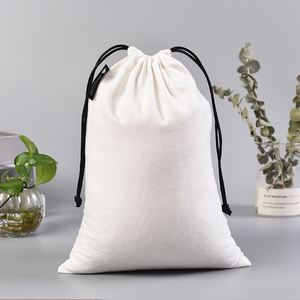 Free Sample Custom Logo Velvet <b>Drawstring</b> Gift Bag Canvas Candy <b>Pouch</b> for Jewelry for Christmas Joya's and Jewelry Storage - Product Image 3