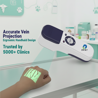 Détecteur de veines portable EUR VET pour équipement vétérinaire, conception ergonomique, support de bureau en option et chariot mobile