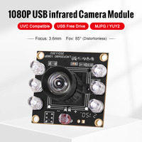 ZWAK 1080P PS5268 IR850 HD UVC Starlight Black Light Night Vision Usb Módulo de cámara industrial con IR USB