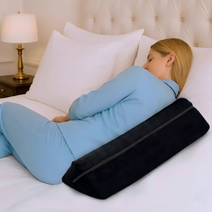 Almohada de Cama Negra Personalizada para Dormir y Leer, Soporte de Espalda de Espuma Viscoelástica, Cojín de Elevación Ortopédico - Product Image 2