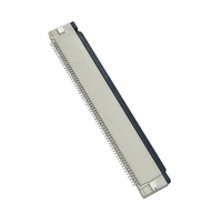 Connecteur FPC 60PIN Prise de câble de raccordement Pas de 0.5mm Contact vertical Couverture surélevée à une rangée Connecteurs plats Flex (FFC)
