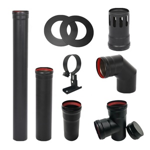 Coude 45 degrés 80 mm pour cheminées à granulés et poêles - Product Image 4