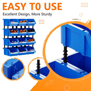 High Quality Stackable <strong>Plastic</strong> Warehouse <strong>Storage</strong> Boxes Rectangular Parts <strong>Bin</strong> Workshop Toolbox Organizer <strong>Storage</strong> <strong>Storage</strong> - Product Image 3