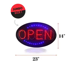 Fabricante, en oferta, letreros Led de publicidad para negocios, letreros LED abiertos de doble señal cerrados