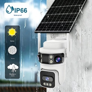 Caméra de surveillance solaire AOV CMOS à triple objectif, étanche IP66, HD panoramique pour la maison, vision nocturne infrarouge 4G <span class=keywords><strong>V380</strong></span>, application - Product Image 3