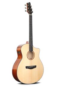 Guitarra Acústica Sevillana de Alta Gama, Totalmente de Abeto Macizo, con Pastilla, al por Mayor - Product Image 2