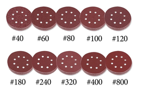 Red <strong>Sand</strong> Paper Disc with Hook and Loop 5 Inch Sanding Disc - Product Image 2