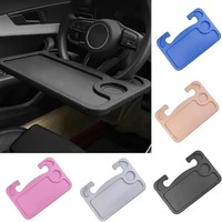 Support de bureau portable pour ordinateur portable de voiture, support de volant pour manger et travailler, plateau de service pour nourriture et café