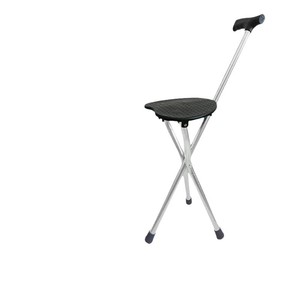 Heng Shunhong Chaise-bâton de marche en alliage d'aluminium, pliable en un clic, tabouret portable pour personnes âgées, voyages et randonnées - Product Image 1