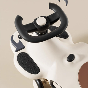 Coche de balanceo eléctrico para niños Ruting con luces y música, cuatro ruedas, unisex, para niños - Product Image 4