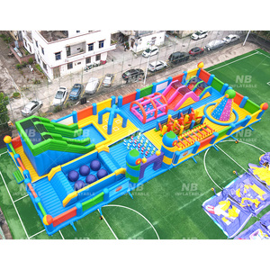 Parque de Trampolines Inflable Grande para Exteriores, Castillo Inflable con Toboganes, Pista de Obstáculos, Parque de Trampolines Inflable - Product Image 3
