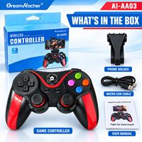 Manette de jeu sans fil ergonomique AI-AA03 avec support pour téléphone pour iOS Android Switch PS3 PS4 PC TV