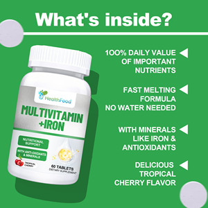 Tabletas Multivitamínicas con Vitamina A y Vitamina C, MOQ Bajo, para Energía, Vitalidad y Mantenimiento, Suplemento Multivitamínico - Product Image 4