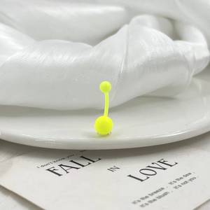 Accessoires acryliques colorés en <span class=keywords><strong>Silicone</strong></span> UV Flexible lumineux accessoires de corps de fille mignonne barre de courbure boule ronde accessoires d'anneau de ventre - Product Image 4