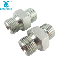 Adaptateur hydraulique haute pression 1B BSP mâle 60 degrés avec joint ou raccord en acier au carbone pour tuyau