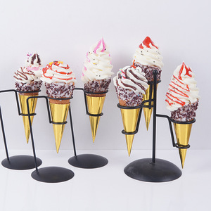 Juguete de simulación de helado de leche caliente, juguetes de comida simulada, conos de crema de frutas, decoraciones para puestos de mercado nocturno - Product Image 1