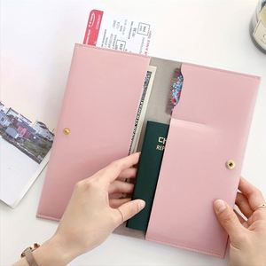 Funda Minimalista para Pasaporte de Cuero PU, Cartera Moderna para Documentos de Viaje, para Pasaporte, Tarjeta de Embarque y Boleto - Product Image 3