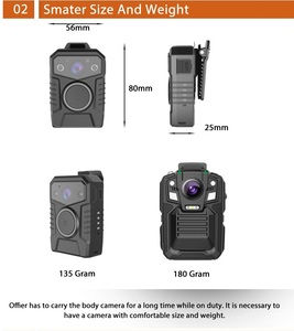 กล้องติดตัวกันน้ำระดับ IP66 ความละเอียดสูง พร้อมระบบเข้ารหัส <span class=keywords><strong>AES</strong></span>  พร้อม GPS/WIFI - Product Image 3