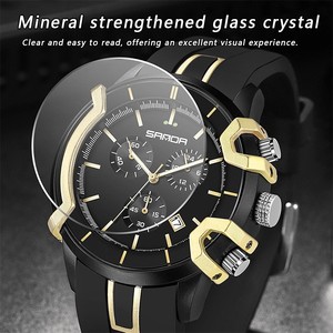 Reloj de Cuarzo de Lujo para Hombre Sanda 9017, Cronógrafo de Negocios Resistente al Agua con Seis Agujas, Calendario y Esfera Luminosa - Product Image 4