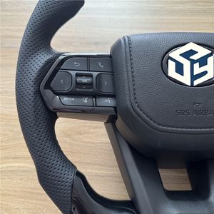 Volante Deportivo de Fibra de Carbono Real con Palanca de Cambios para <span class=keywords><strong>Toyota</strong></span> Land Cruiser LC300 Hilux Supra Mk5 Corolla Camry Fortuner <span class=keywords><strong>Gt86</strong></span> - Product Image 3